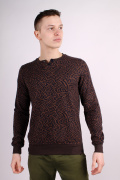 коричневый фото Мужской джемпер 00646 купить в Одессе по оптовым ценам