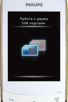 Philips Xenium X518 White фото Телефоны :: Электроника